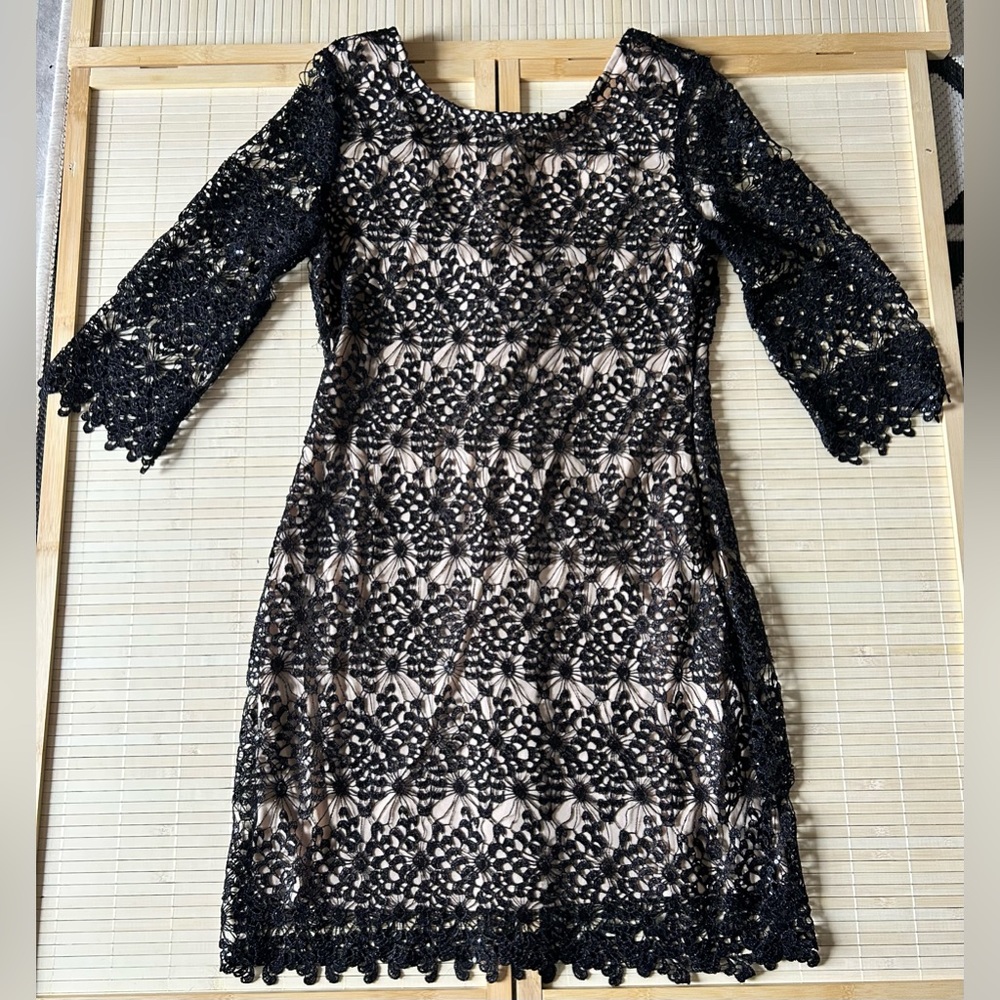 Chelsea & violet lace dress with nude underlay 
Size:medium 
Like new condition